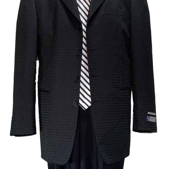 ALBERTO CELINI 2 PIECE 4B MEN'S SUIT HIGH QUALITY POLYESTER DESIGN IN ITALY